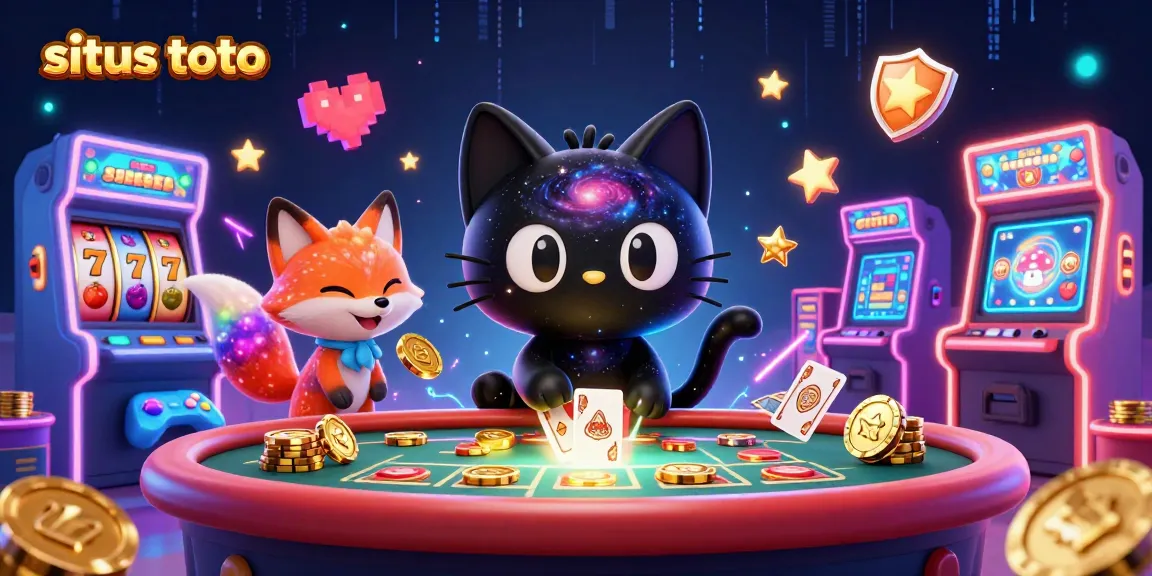 Situs toto: Engage in thrilling casino action at an ultra-detailed cosmic gaming scene.