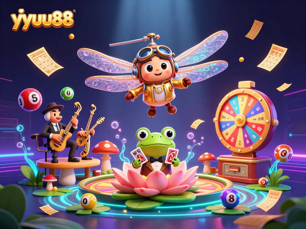 Experience thrilling gameplay at yyuu88 with a vibrant casino scene filled with action and colorful elements.