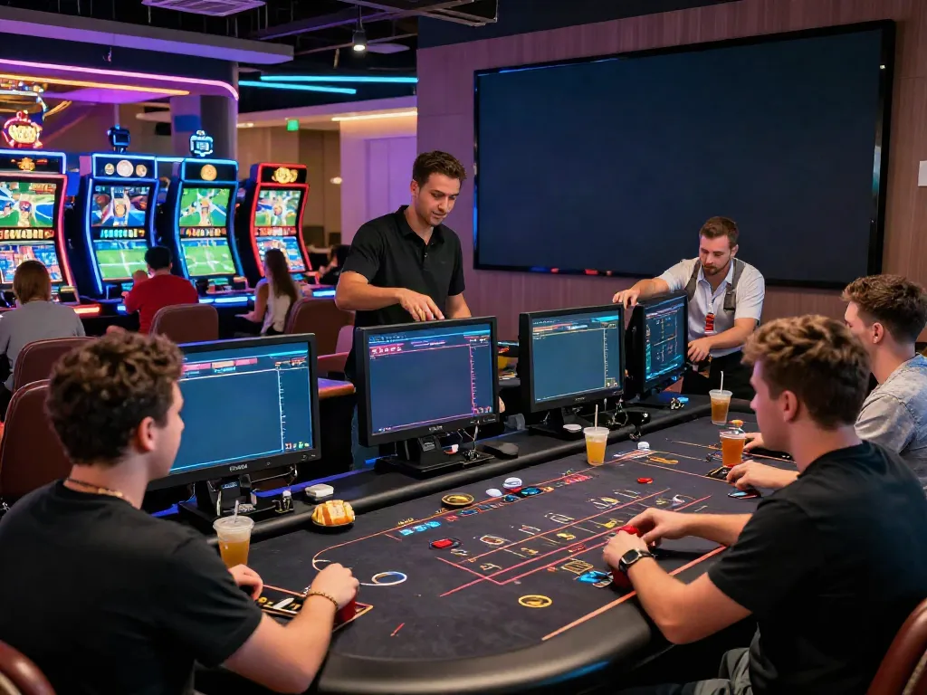 Engaging online casino scene at http://sin88-onl.com/ showcasing players betting in a vibrant atmosphere.